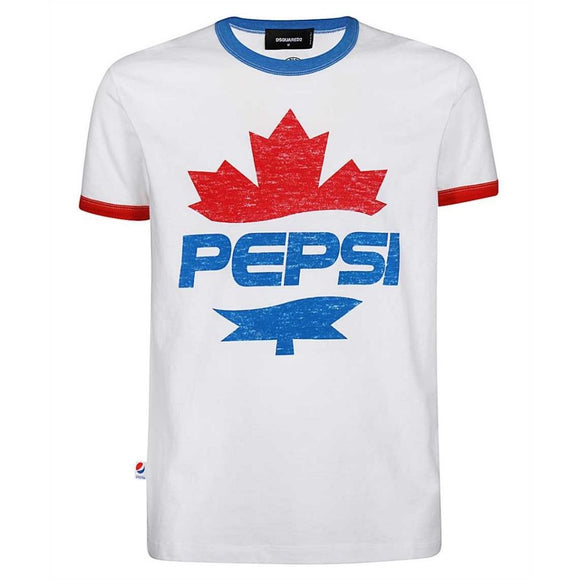 DSquared2 Mens T-Shirt S78GD0040 100 White