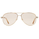 Jimmy Choo Womens Sansa/S DDB K1 Sunglasses Gold