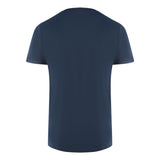 Aquascutum London 1851 Split Logo Navy Blue T Shirt