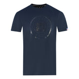 Aquascutum London Circle Logo Navy Blue T Shirt