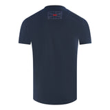 Aquascutum London Circle Logo Navy Blue T Shirt