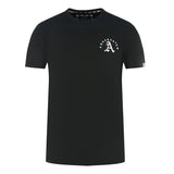 Aquascutum London Embroidered A Logo Black T Shirt