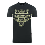 Plein Sport Tigerhead Bold Logo Black T Shirt