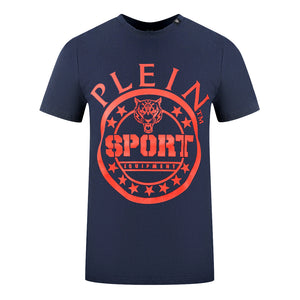 Plein Sport Mens T Shirt Tips128It 85 Navy Blue