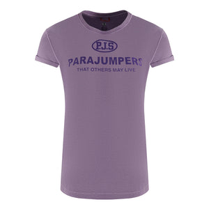 Parajumpers Womens Toml Tee 561 T Shirts Purple - Style Centre Wholesale