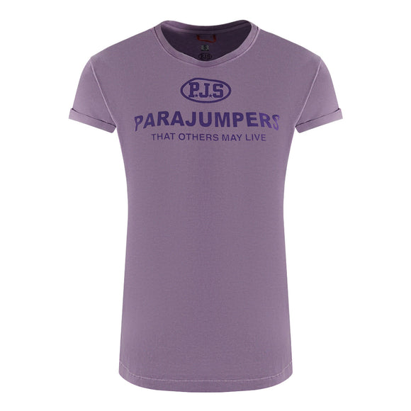 Parajumpers Womens Toml Tee 561 T Shirts Purple - Style Centre Wholesale