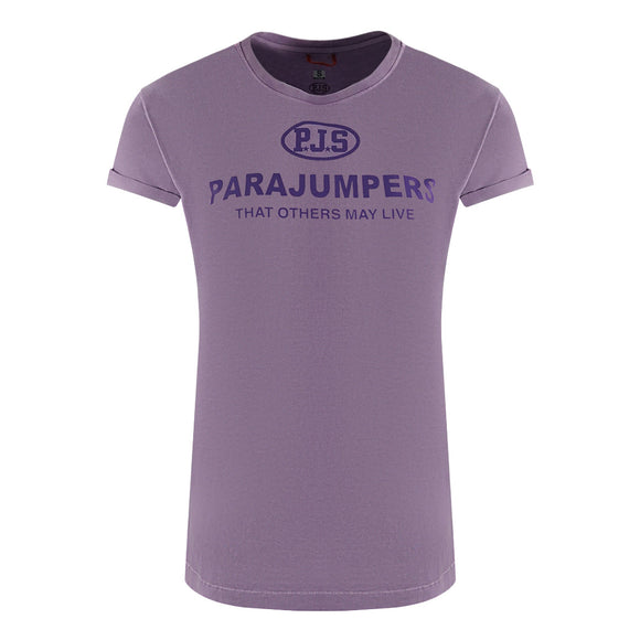 Parajumpers Womens Toml Tee 561 T-Shirts Purple
