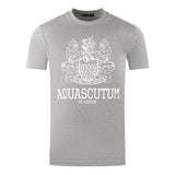 Aquascutum Mens Ts006 05 T Shirt Grey