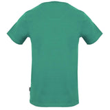 Aquascutum Check Strip Logo Green T-Shirt - Nova Clothing