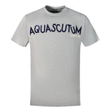 Aquascutum Distorted Logo Grey T Shirt