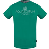 Aquascutum Bold London Logo Green T Shirt