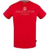 Aquascutum Bold London Logo Red T Shirt