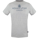 Aquascutum Bold London Logo Grey T Shirt
