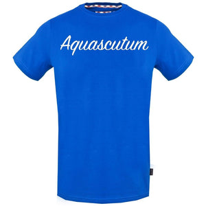 Aquascutum Signature Logo Blue T Shirt