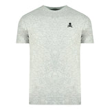 Philipp Plein Skull And Crossbones Logo Grey Underwear T Shirt