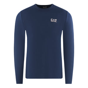 EA7 Mens 3RPT08 PJLBZ 1554 T-Shirt Navy Blue