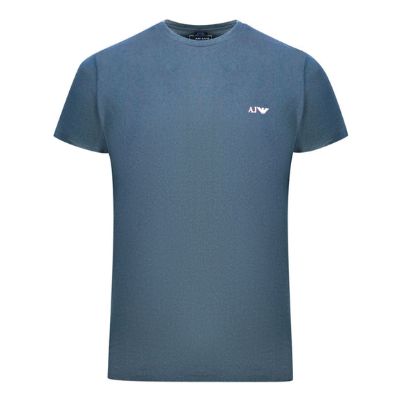 Armani Jeans Front Logo Navy Blue T-Shirt