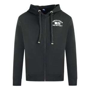 North Sails 9022990999 Black Zip Sweater Jacket