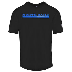 North Sails Newport Logo Black T-Shirt