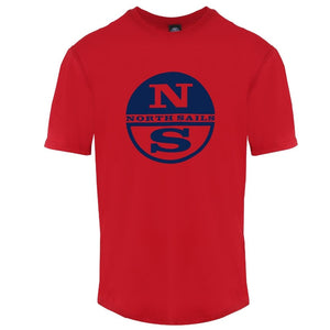 North Sails Circle NS Logo Red T-Shirt