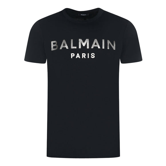 Balmain AH1EF000BB29 EAC Black T-Shirt