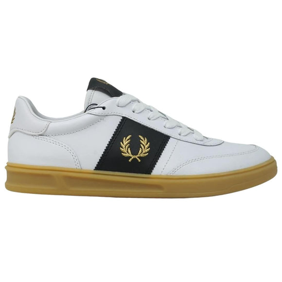 Fred Perry Mens B1288 134 Trainers White