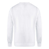 Diesel Pyramid Brand Logo White Sweater