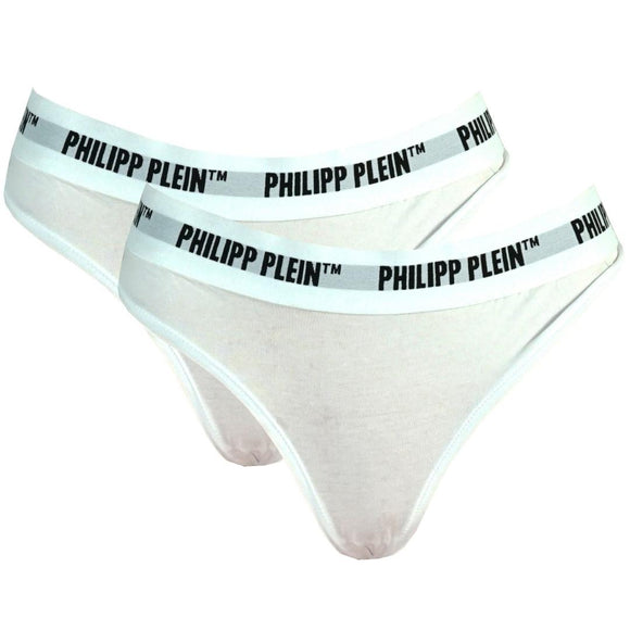 Philipp Plein DUPP01 01 Underwear Thongs Two Pack