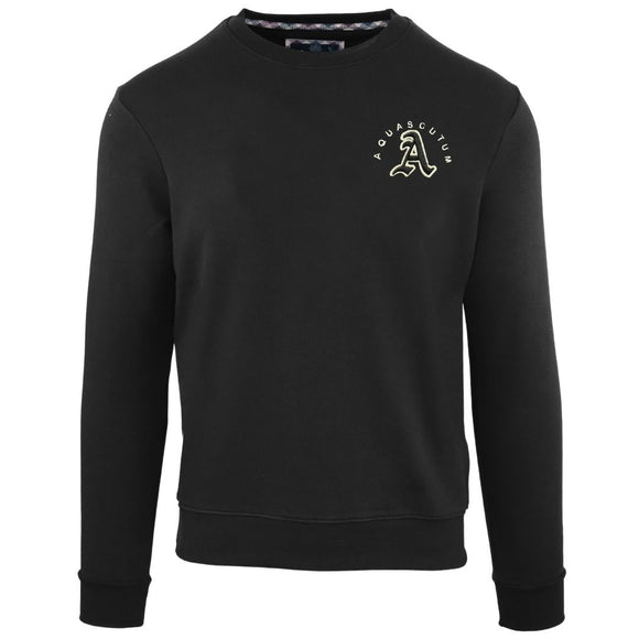 Aquascutum Mens FG1223 99 Sweater Black
