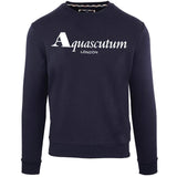 Aquascutum FGIA31 85 London Logo Navy Blue Sweatshirt