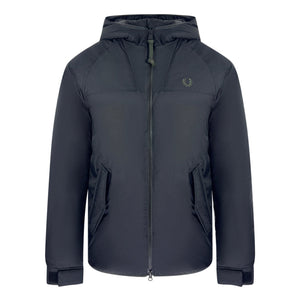 Fred Perry J2572 102 Black Hooded Jacket