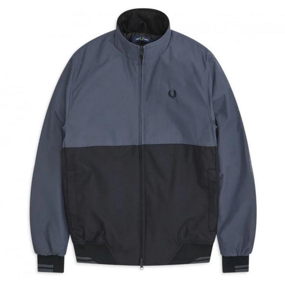Fred Perry J7506 491 Panel Block Grey Jacket