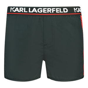 Karl Lagerfeld KL22MBS07 Black Swim Shorts