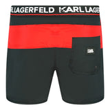 Karl Lagerfeld KL22MBS07 Black Swim Shorts