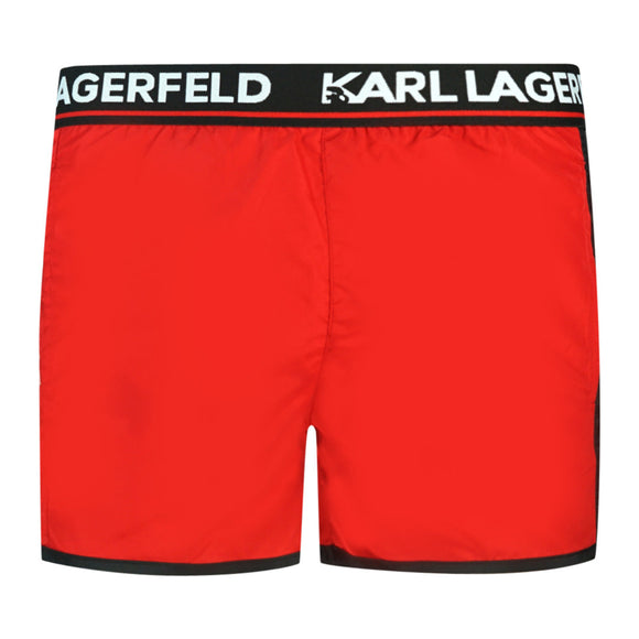 Karl Lagerfeld KL22MBS07 Red Swim Shorts