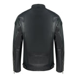 Diesel L-Shiro-WH Biker Black Leather Jacket