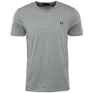 Fred Perry M6717 314 V-Neck Grey T-Shirt