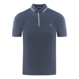 Fred Perry Twin Tipped Collar Navy Blue Polo Shirt