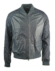 Emporio Armani 3Z1BM6 1LBAZ 0999  Leather Jacket - Nova Designer Clothing Luxury Mens 