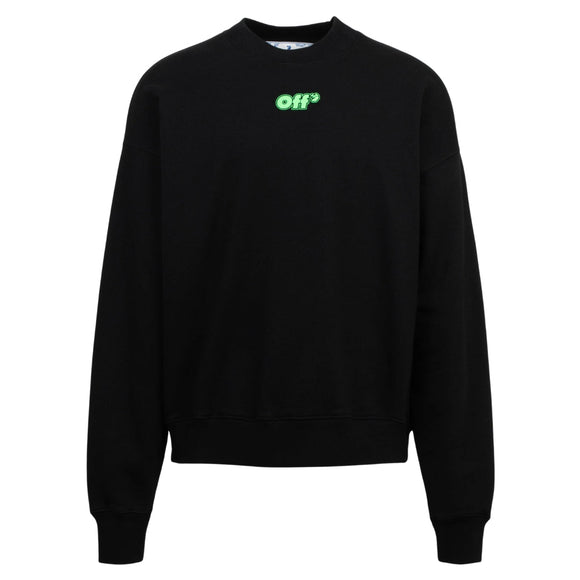 Off-White OMBA054S22FLE003 1070 Black Sweatshirt