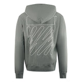 Off White Mens OMBE013C99FLE0070801 Hoodie Grey