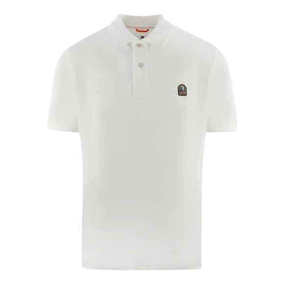 Parajumpers Patch Polo 505 White Polo Shirt