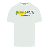 Palm Angels Mens PMAA001F20JER0160118 T-Shirt White