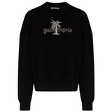Palm Angels PMBA0262S22FLE009 1001 Black Sweater