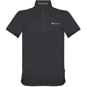 Aquascutum QMP024 99 Black Polo Shirt