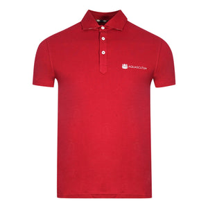 Aquascutum QMP040 32 Red Polo Shirt