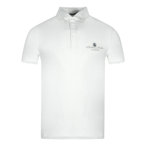 Aquascutum QMP041 01 White Polo Shirt