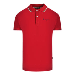 Aquascutum QMP051 52 Red Polo Shirt