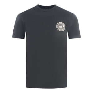 Cavalli Class Circular Snake Logo Black T-Shirt