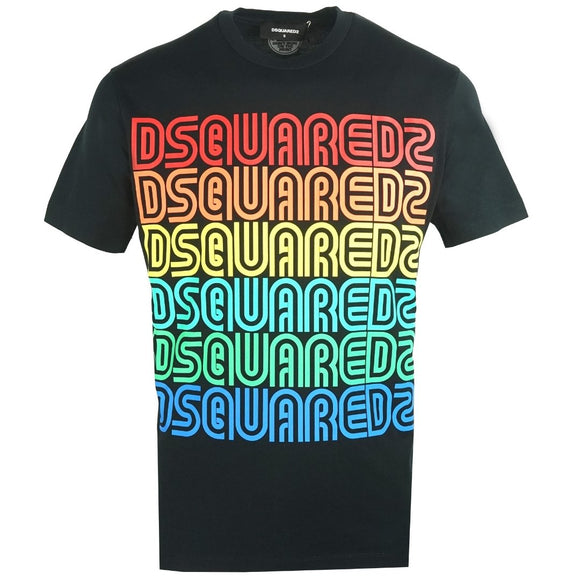 Dsquared2 Cool Fit S71GD0876 S20694 900 Black T-Shirt - Style Centre Wholesale